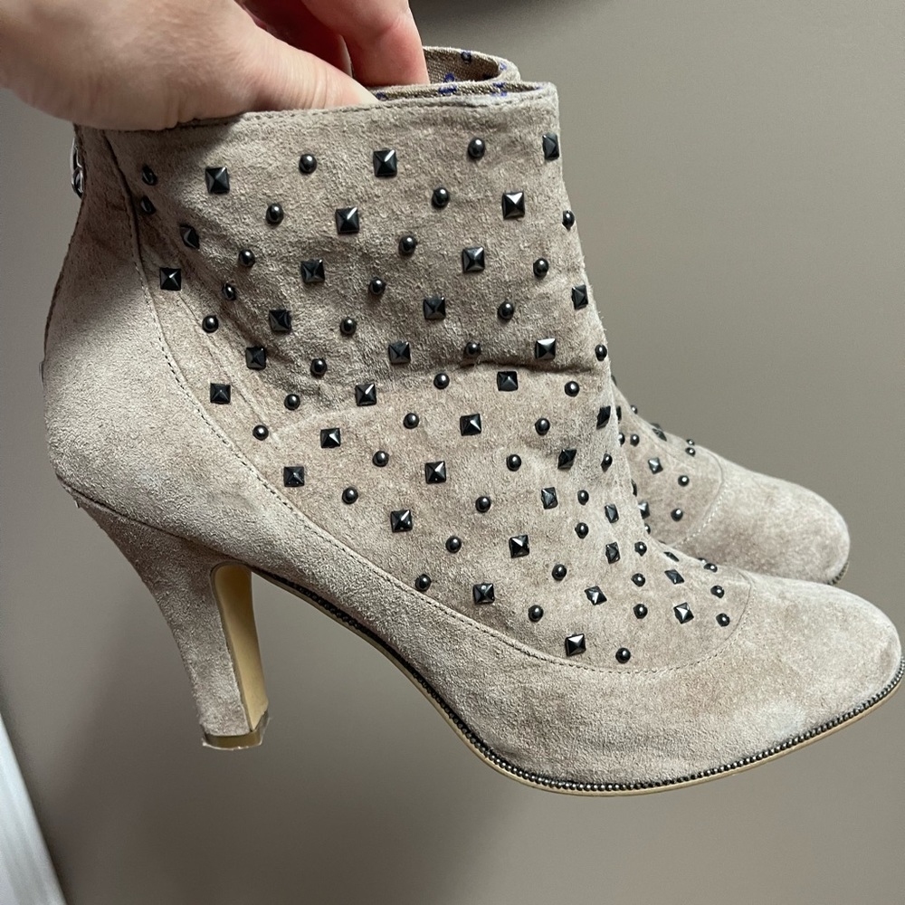 Diesel booties with studs